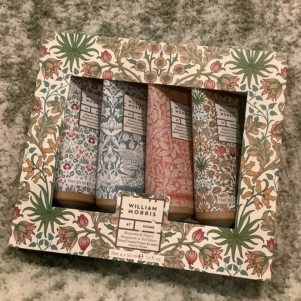 William Morris At Home Scented Bergamot Vetiver Luxury  Hand Creams Set 4 NWT - Picture 8 of 16